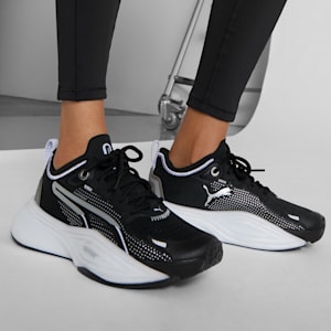 Tenis mujer training PWR NITRO SQD, PUMA Black-Cool Weather, extralarge