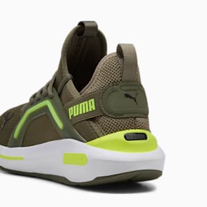 Softride Enzo 5 Men's Running Shoes, Loden Green-Yellow Alert, extralarge