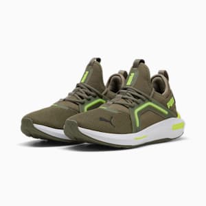 Softride Enzo 5 Men's Running Shoes, Loden Green-Yellow Alert, extralarge