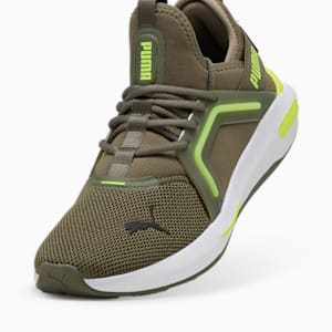 Softride Enzo 5 Men's Running Shoes, Loden Green-Yellow Alert, extralarge
