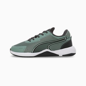 PUMA Swift Pulse Men's Training Shoes, Eucalyptus-Flat Dark Gray-Fizzy Apple, extralarge-IND