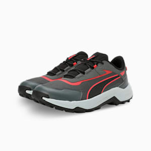 Quest X Men's Running Shoes, Mineral Gray-Active Red-PUMA Black, extralarge-IND