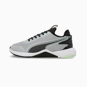 Extrinsic Men's Training Shoes, Cool Mid Gray-PUMA Black-Fizzy Apple, extralarge-IND