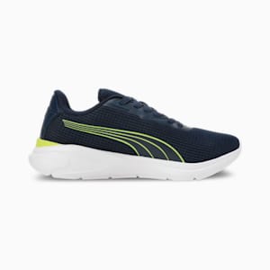 PUMA Exoteric Men's Running Shoes, Club Navy-Lime Smash-PUMA White, extralarge-IND