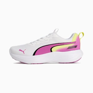キッズ スピード モンスター V5 PL スニーカー 21-24cm, PUMA White-Wild Berry, extralarge-JPN