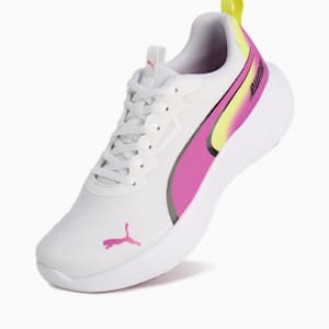 キッズ スピード モンスター V5 PL スニーカー 21-24cm, PUMA White-Wild Berry, extralarge-JPN