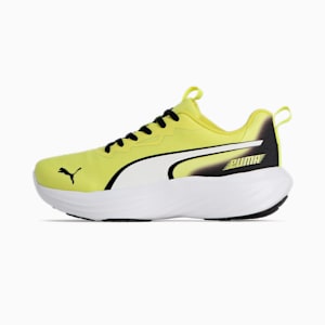 キッズ スピード モンスター V5 PL スニーカー 21-24cm, Lemon Sherbert-PUMA Black, extralarge-JPN