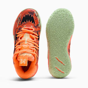 PUMA x LAMELO BALL MB.03 Halloween Big Kids' Basketball Shoes, Fluro Orange Pes-PUMA Black, extralarge