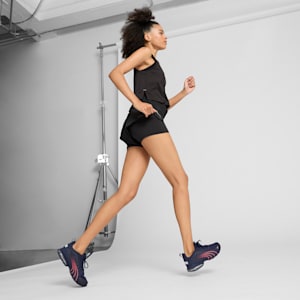 Chaussures de course à pied large Voltaic Evo Femme, PUMA Navy-Sunset Glow, extralarge