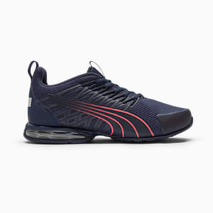 Chaussures de course à pied large Voltaic Evo Femme, PUMA Navy-Sunset Glow, extralarge