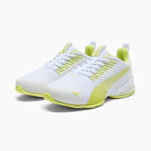 Voltaic Evo Women's Wide Training Shoes, PUMA White-Lemon Sherbert, extralarge