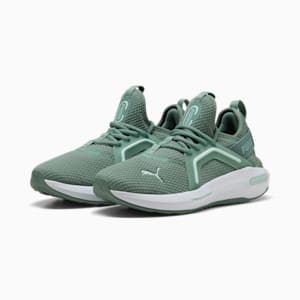 Tenis mujer running Softride Enzo Evo, Green Moon-Peaceful Blue-PUMA White, extralarge