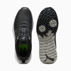 メンズ ゴルフ フュージョン グリップ 6 ディスク スパイク シューズ, PUMA Black-Ash Gray, extralarge-JPN
