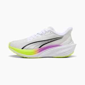 Tenis de running Darter Pro para mujer, PUMA White-Pure Magenta-Yellow Alert, extralarge