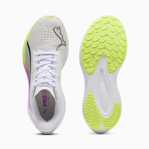 Tenis de running Darter Pro para mujer, PUMA White-Pure Magenta-Yellow Alert, extralarge