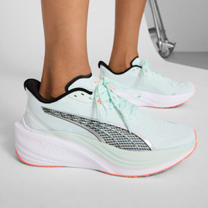 Tenis de running Darter Pro para mujer, Peaceful Blue-PUMA Black-Glowing Red, extralarge