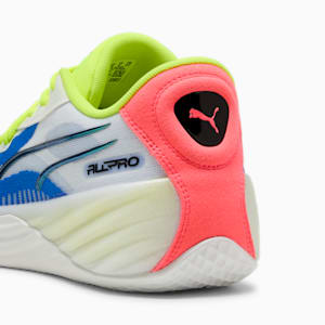 Chaussures de basketball All-Pro NITRO™ Homme, PUMA White-Yellow Alert-Pink Alert, extralarge