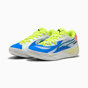 Tenis de basquetbol All-Pro NITRO™ 2 Crowd Craze, PUMA White-Yellow Alert-Pink Alert, extralarge