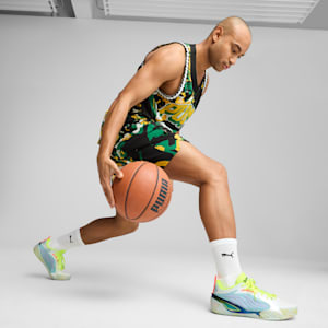 All-Pro NITRO™ Elite Men's Basketball Shoes, Light Aqua-Yellow Alert, extralarge