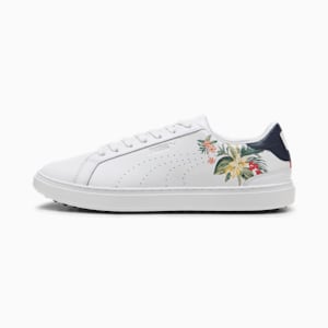 PUMA x PALM TREE CREW Classic G Golf Shoes Men, PUMA White-Deep Navy-Red Fire, extralarge-GBR