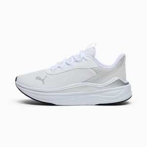 Tenis de running para mujer para correr Stakd Evo Lite, PUMA White-Feather Gray-PUMA Silver, extralarge