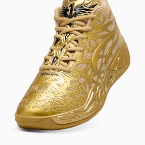 PUMA x LAMELO BALL MB.04 Golden Child Men's Basketball Shoes, PUMA Gold-Matte Puma Gold-PUMA Black, extralarge