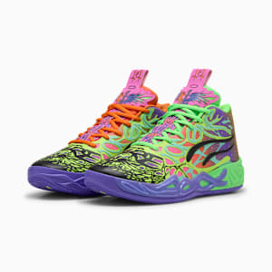 Tenis de básquetbol para hombre PUMA x LAMELO BALL MB.04 Be You, PUMA Black-Electric Peppermint-Fluro Green Pes, extralarge