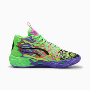 Tenis de básquetbol para hombre PUMA x LAMELO BALL MB.04 Be You, PUMA Black-Electric Peppermint-Fluro Green Pes, extralarge