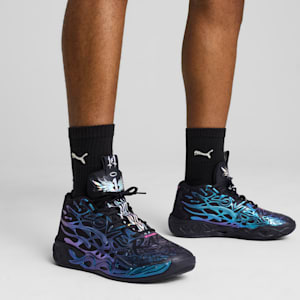 MB.04 Reflections Basketball Shoes, PUMA Black-Ravish, extralarge
