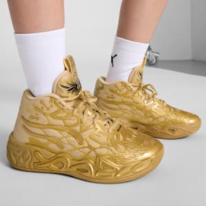 Tenis de básquet MB.04 Golden Child, PUMA Gold-Matte Puma Gold-PUMA Black, extralarge