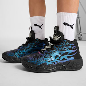MB.04 Reflections Basketball Shoes Big Kids, PUMA Black-Ravish, extralarge