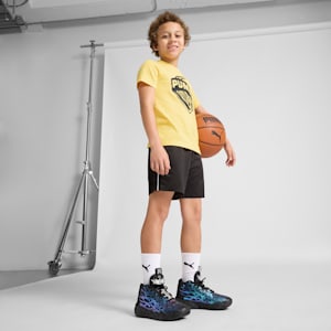 MB.04 Reflections Basketball Shoes Big Kids, PUMA Black-Ravish, extralarge