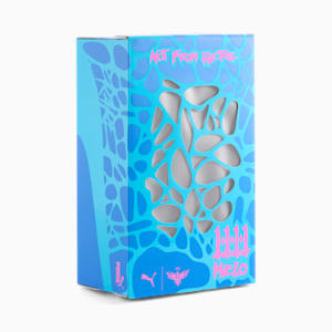Tenis de básquetbol para hombre PUMA x LAMELO BALL MB.04 LO Alien Skins, Ultra Blue-Luminous Pink-Green Glare, extralarge