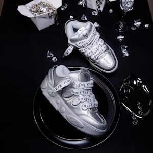 Tenis PUMA HOOPS x LAFRANCÉ Amour, Silver Mist-Puma Silver-PUMA Black, extralarge