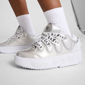 Tenis juvenil LaFrancé Written in Chrome PUMA x LAMELO BALL, Silver Mist-Puma Silver-PUMA Black, extralarge