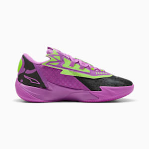 Scoot Zeros II Purple Lab Men's Basketball Shoes, Pure Magenta-Green Glare, extralarge