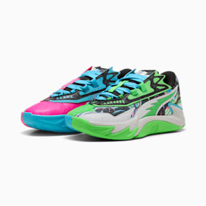Tenis de basquetbol Scoot Zeros, Bright Aqua-Feather Gray, extralarge