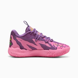 Tenis adolescentes PUMA HOOPS x TORTUGAS NINJA MB.03 Lo Krang, Ultra Violet-Fast Pink-Speed Yellow, extralarge