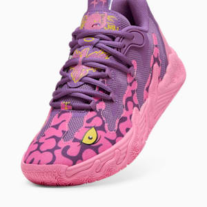 Tenis adolescentes PUMA HOOPS x TORTUGAS NINJA MB.03 Lo Krang, Ultra Violet-Fast Pink-Speed Yellow, extralarge