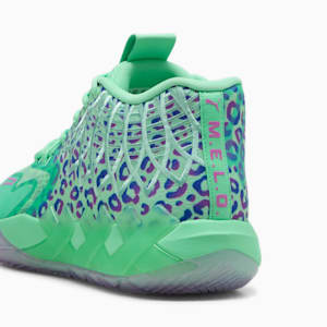 Tenis de básquet MB.01 Alien Safari, Green Glimmer-Pure Magenta-Hyperlink Blue, extralarge