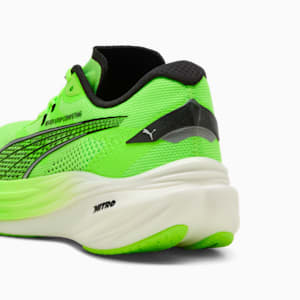 メンズ PUMA x HYROX ディヴィエイト ニトロ 3 ランニングシューズ, Green Glare-PUMA Black, extralarge-JPN