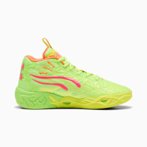 Tenis basquetball MB.04 Gem unisex, Yellow Alert-Green Glare-Pink Alert, extralarge