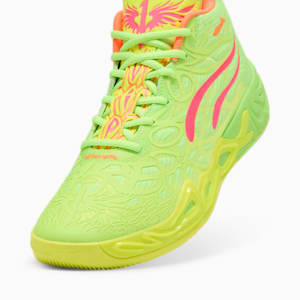 Tenis basquetball MB.04 Gem unisex, Yellow Alert-Green Glare-Pink Alert, extralarge