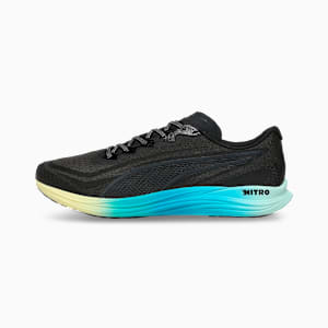 Propio NITRO™ Men's Running Shoes, PUMA Black-Mint Melt-Speed Blue, extralarge-IND