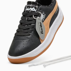 メンズ ポルシェ レガシー GV スペシャル ピンストライプ スニーカー, PUMA Black-Warm Beige, extralarge-JPN