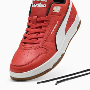 Porsche Legacy RBD Game Men's Low Sneakers, Red Fire-PUMA White, extralarge