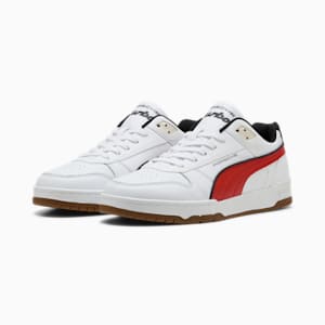 Tenis Porsche Legacy Rebound Game, PUMA White-Red Fire, extralarge