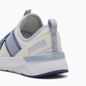 Tenis mujer running SOFTRIDE Harli Slip-On, Warm White-Cool Weather-Blue Crystal, extralarge