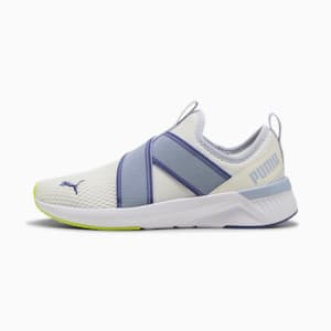 Tenis mujer running SOFTRIDE Harli Slip-On, Warm White-Cool Weather-Blue Crystal, extralarge