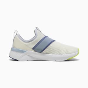 SOFTRIDE Harli Slip-On Running Shoes Women, Warm White-Cool Weather-Blue Crystal, extralarge